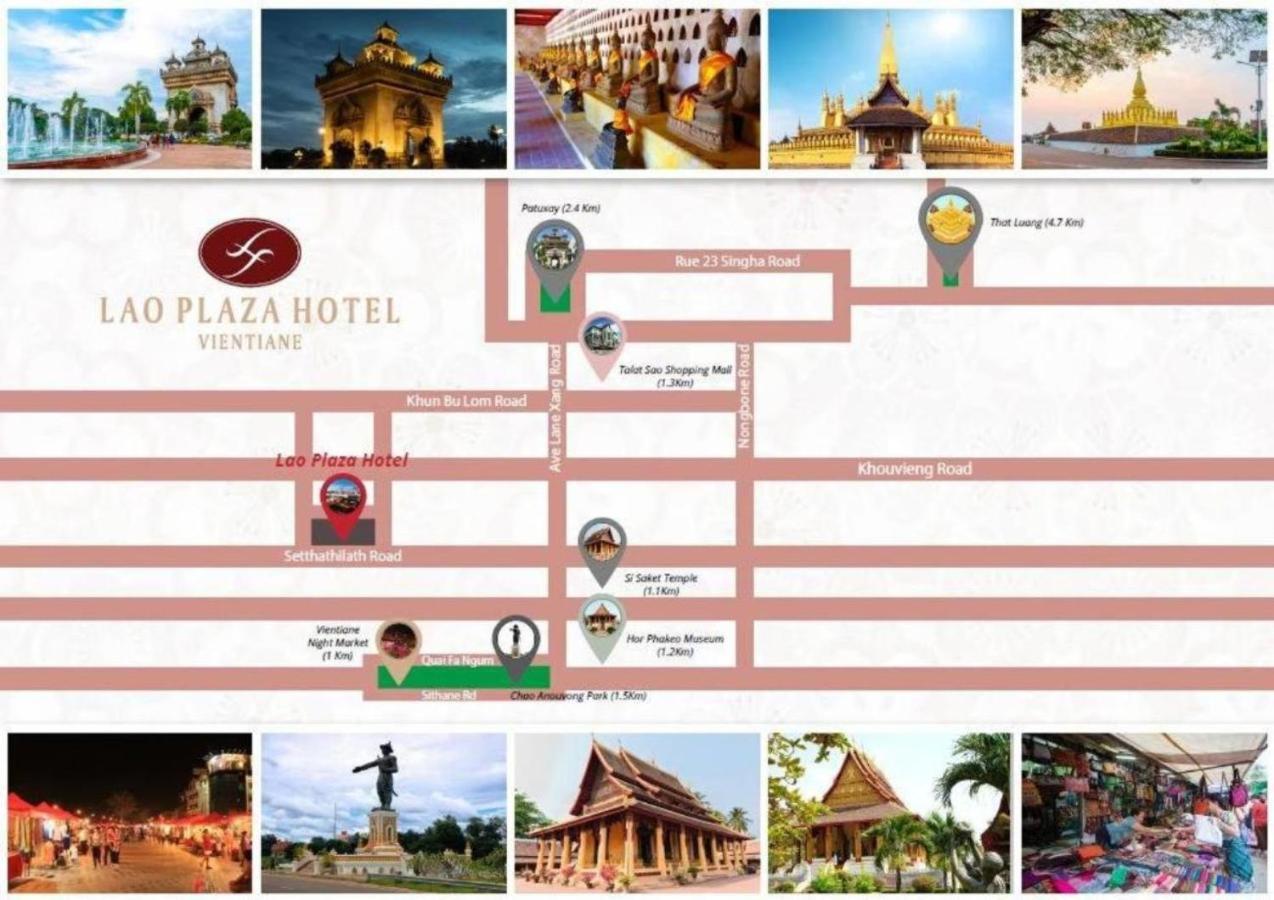 Lao Plaza Hotel Vientiane Exterior foto